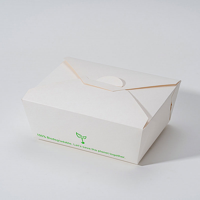 PLA Lined Paper Box for Meal Prep Delivery